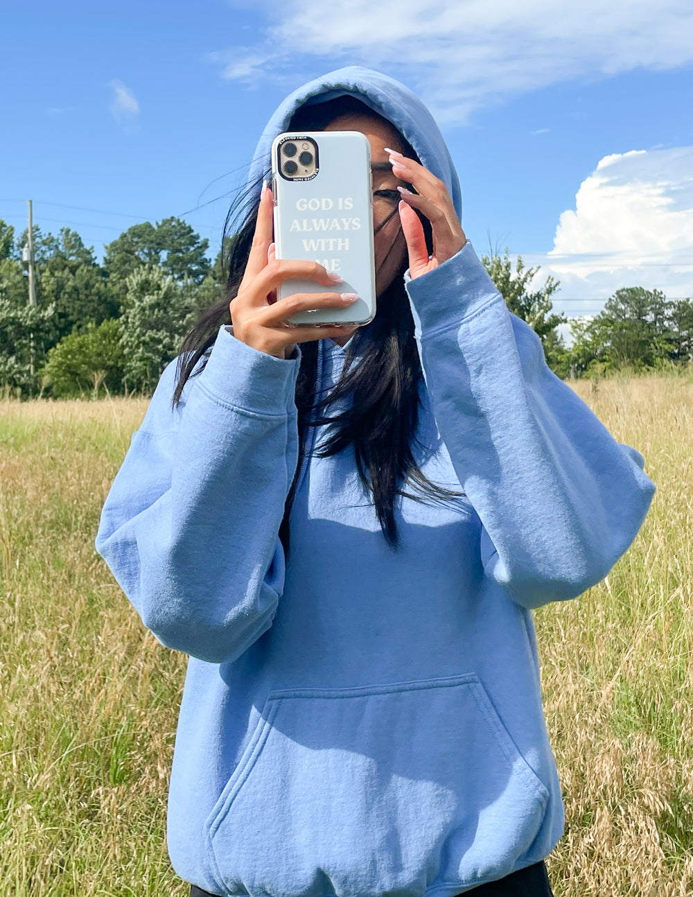 Blue God ist immer bei mir Handyhülle