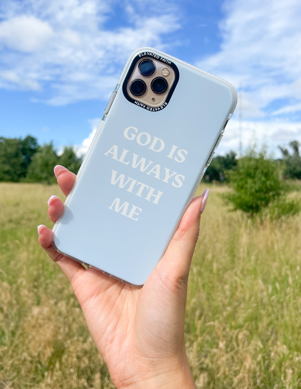 Blue God ist immer bei mir Handyhülle