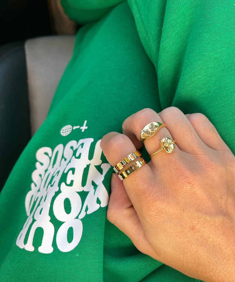 Butterfly Signet Ring