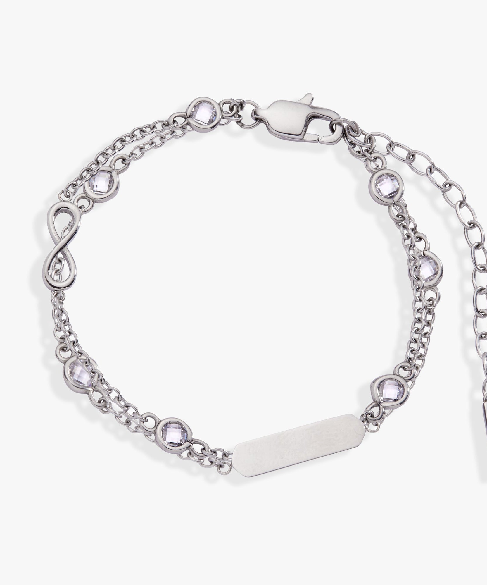 Infinity Chain Double Strand Bracelet