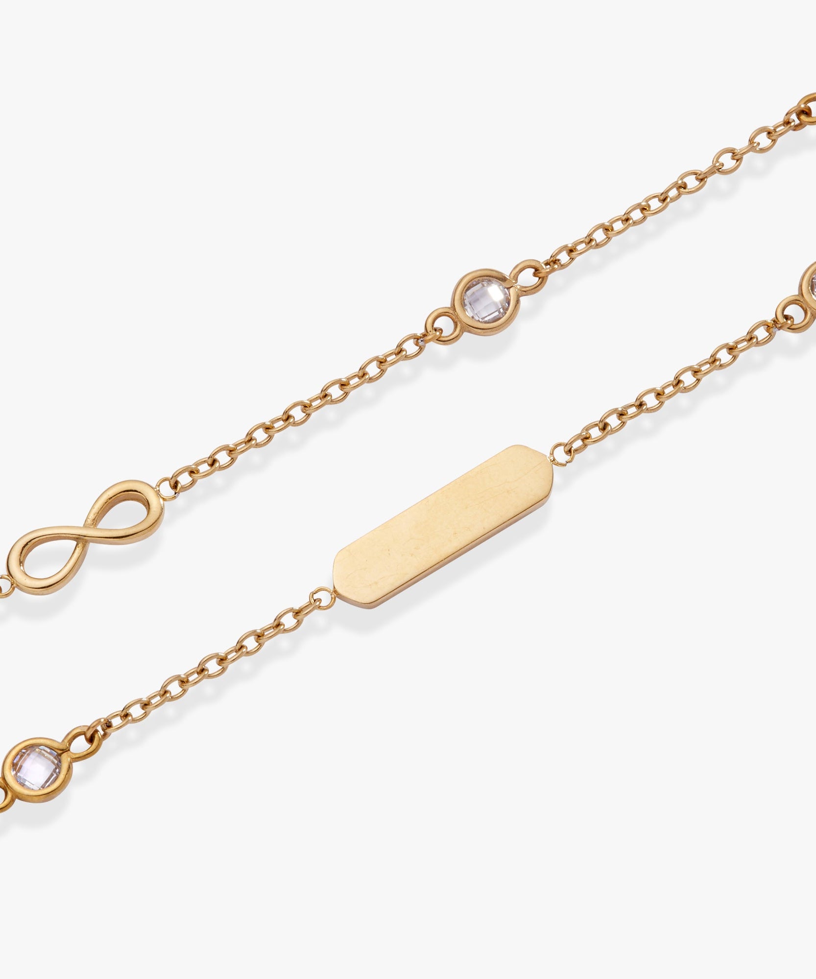 Infinity Chain Double Strand Bracelet
