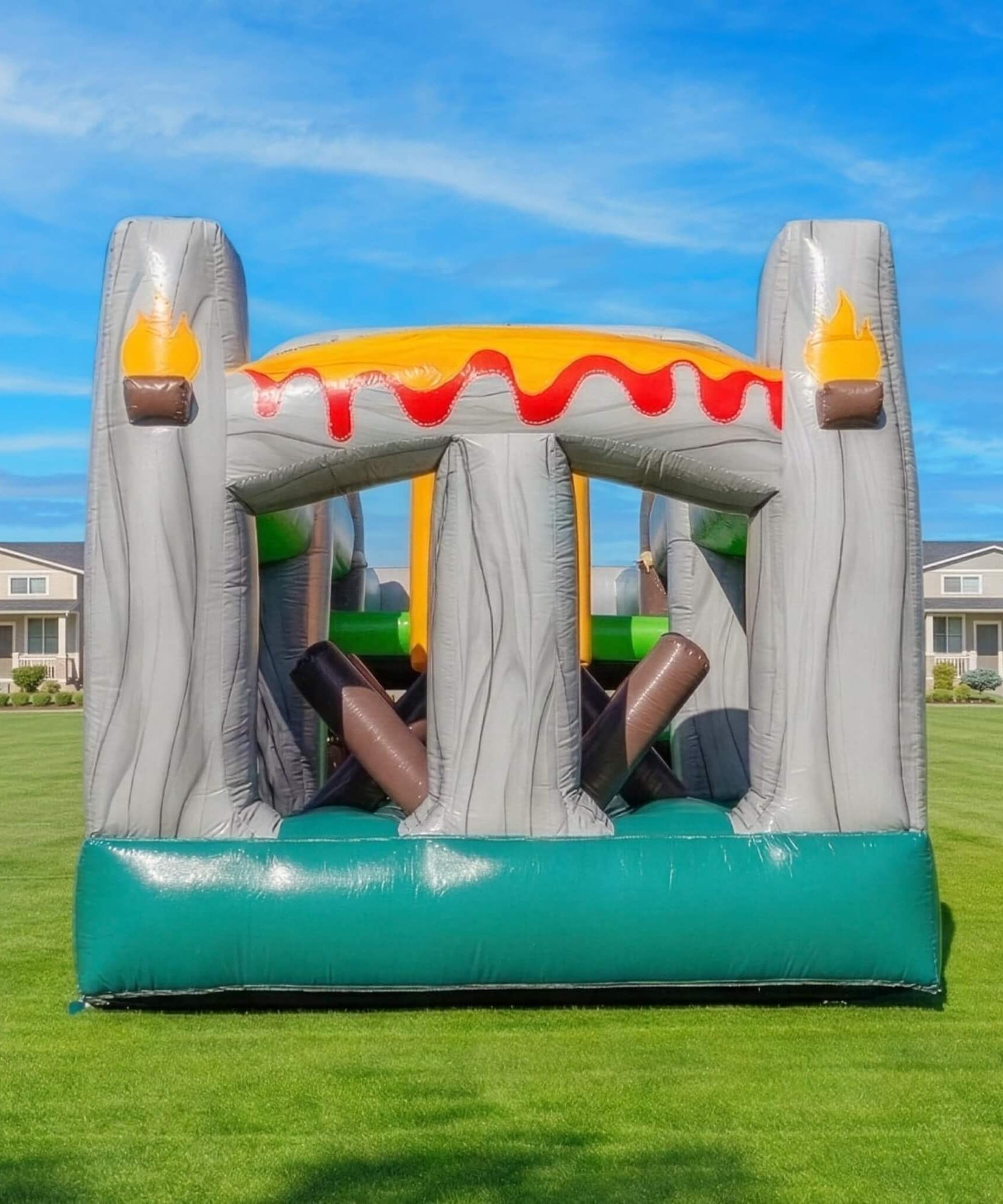 20FT Inflatable Dinosaur Obstacle Course With Blower (SAK90817)