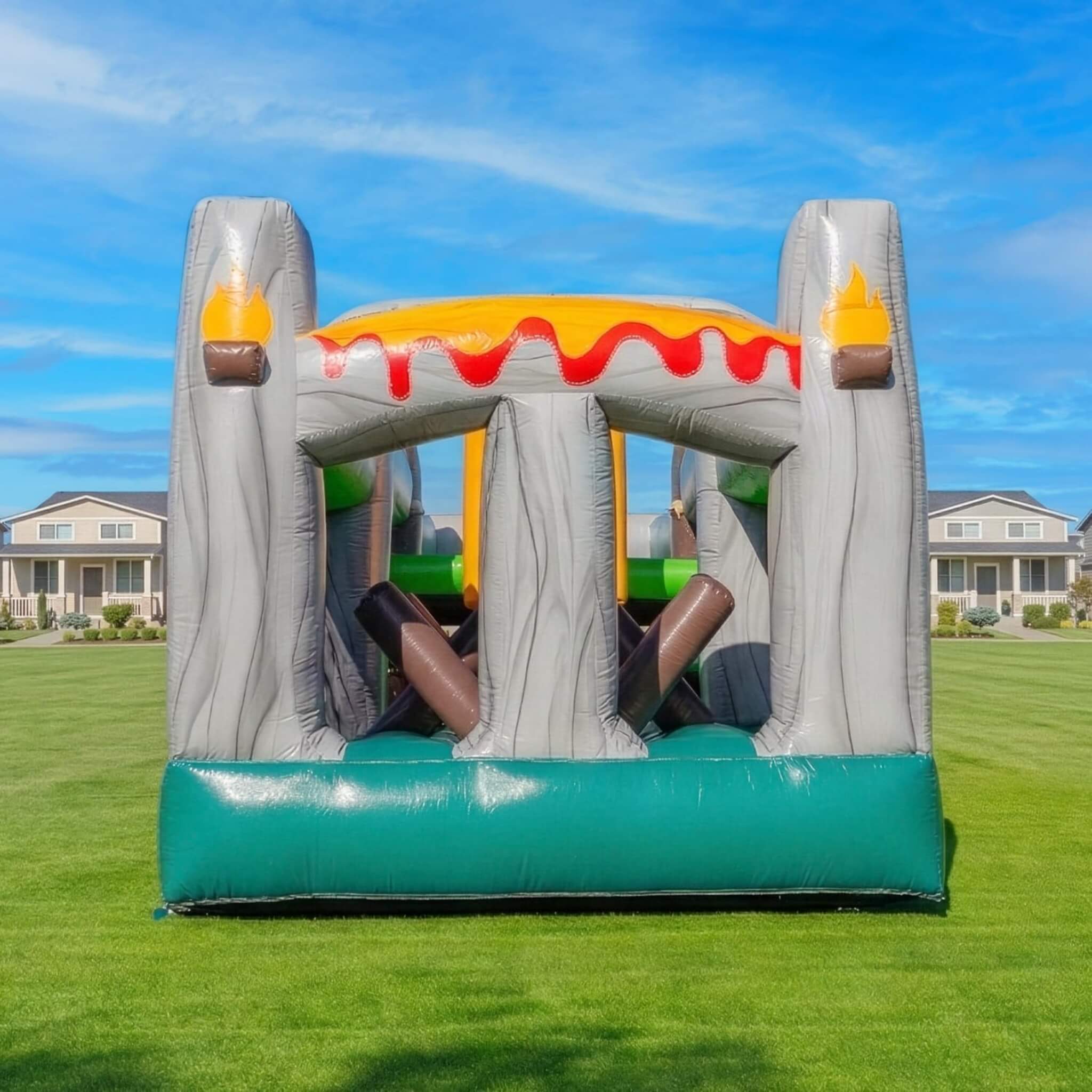 20FT Inflatable Dinosaur Obstacle Course With Blower (SAK90817)