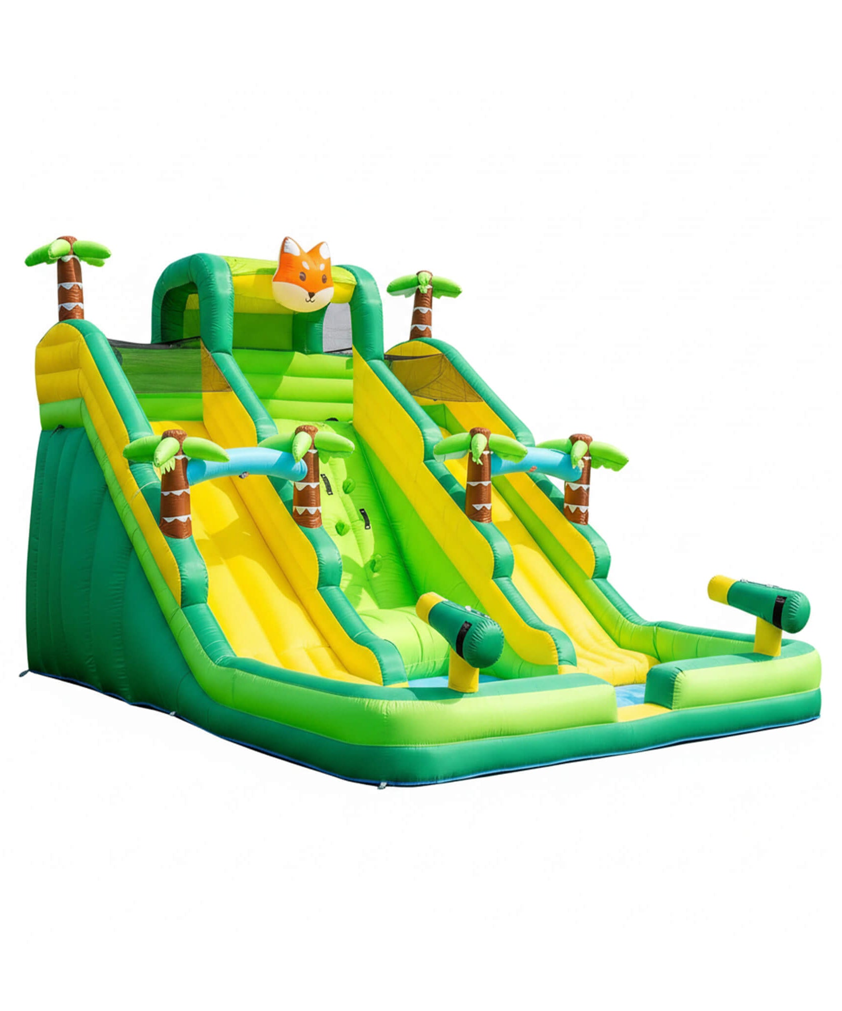 Inflatable Water Slide Park With Pool And Climbing Wall (SAK90736)