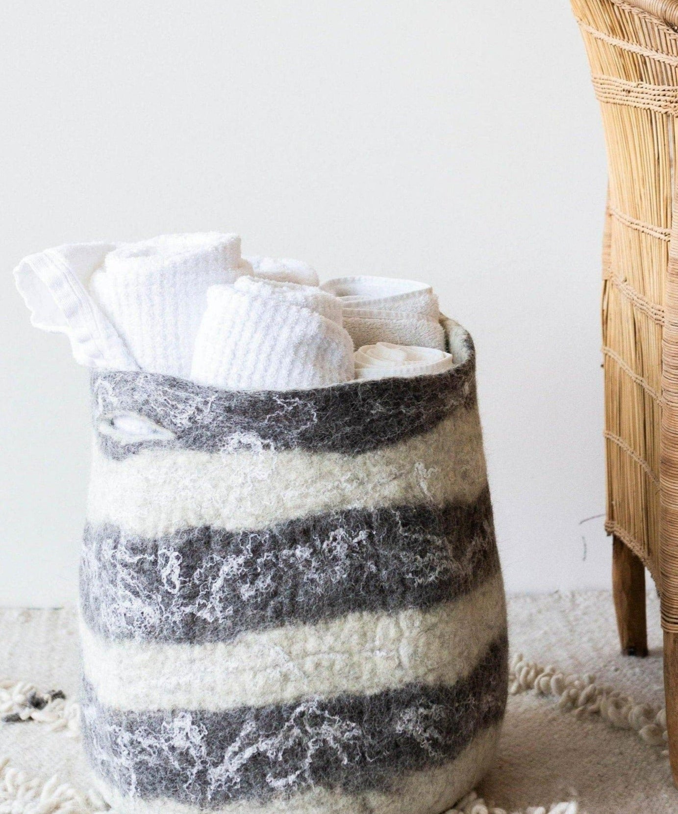 Ingobozi Woven Wool African Storage Basket