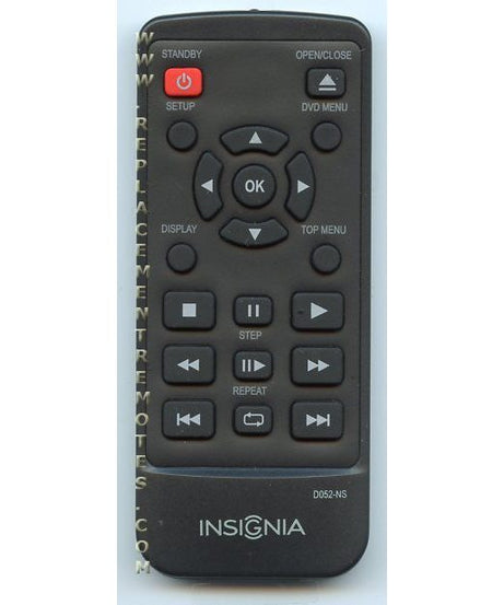 Insignia D052NS DVD Remote Control