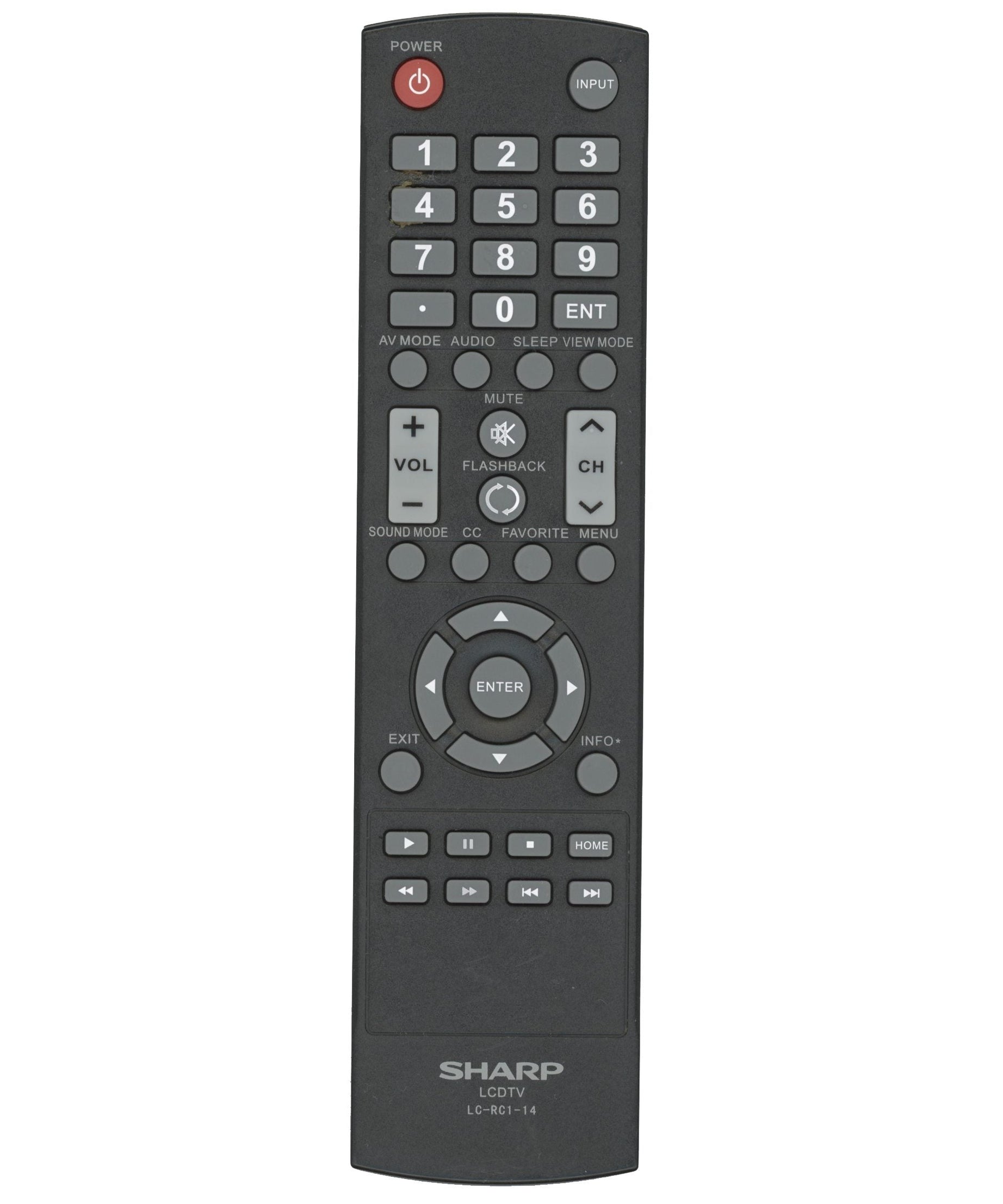 Insignia LCRC114 TV Remote Control