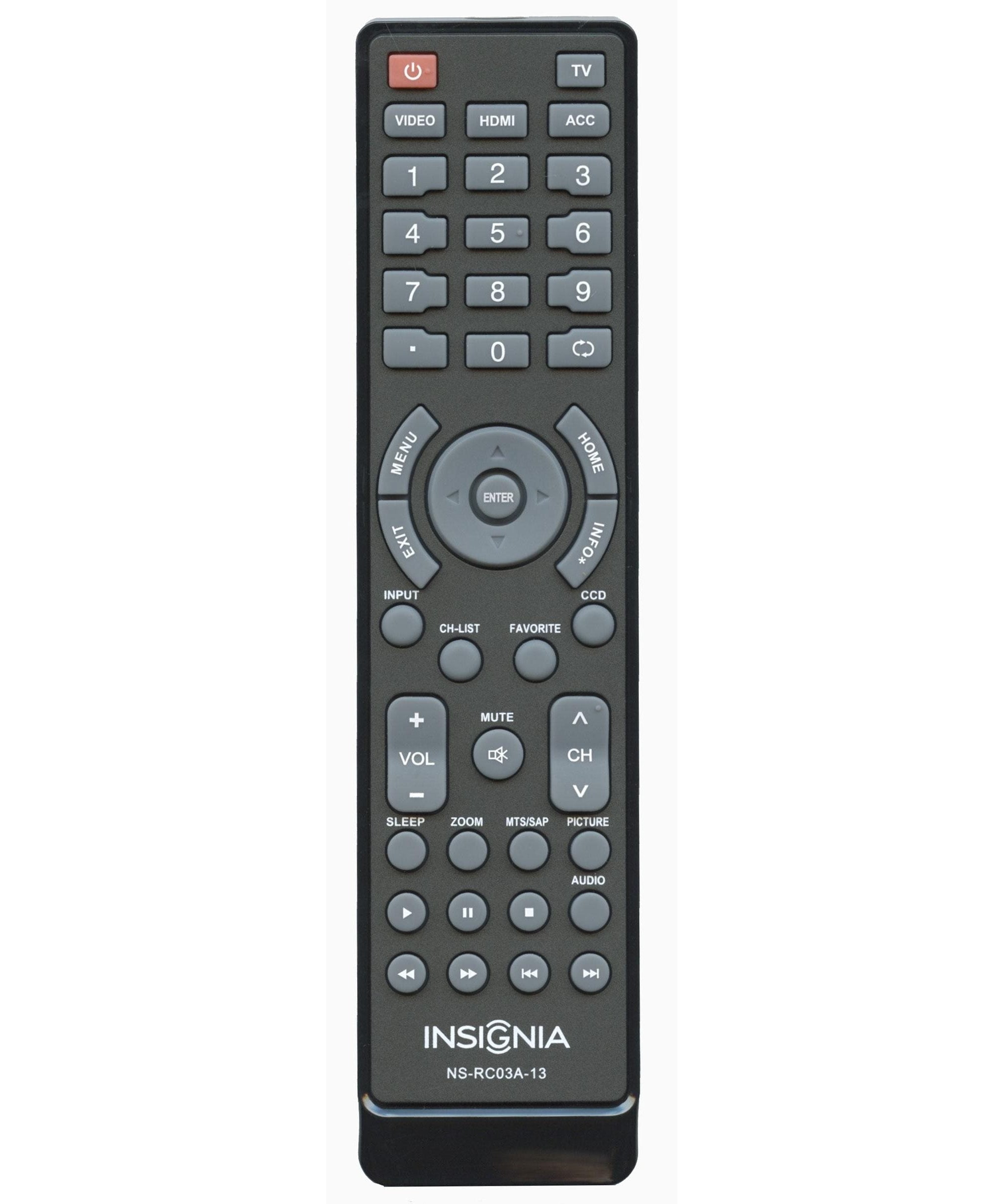 Insignia NSRC03A13 TV Remote Control
