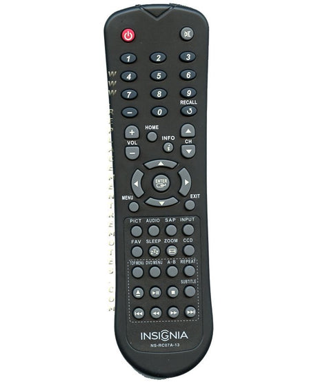 Insignia NSRC07A13 TV/DVD Remote Control