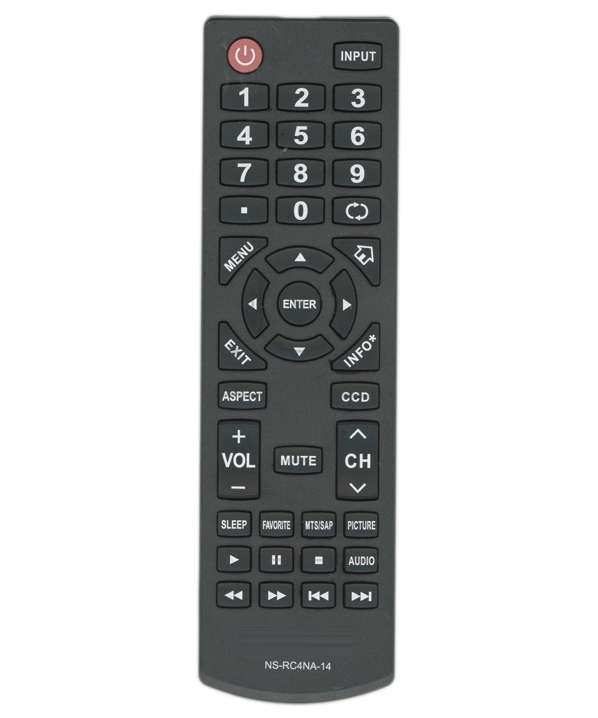 Insignia NSRC4NA14 TV Remote Control - NS-RC4NA-14