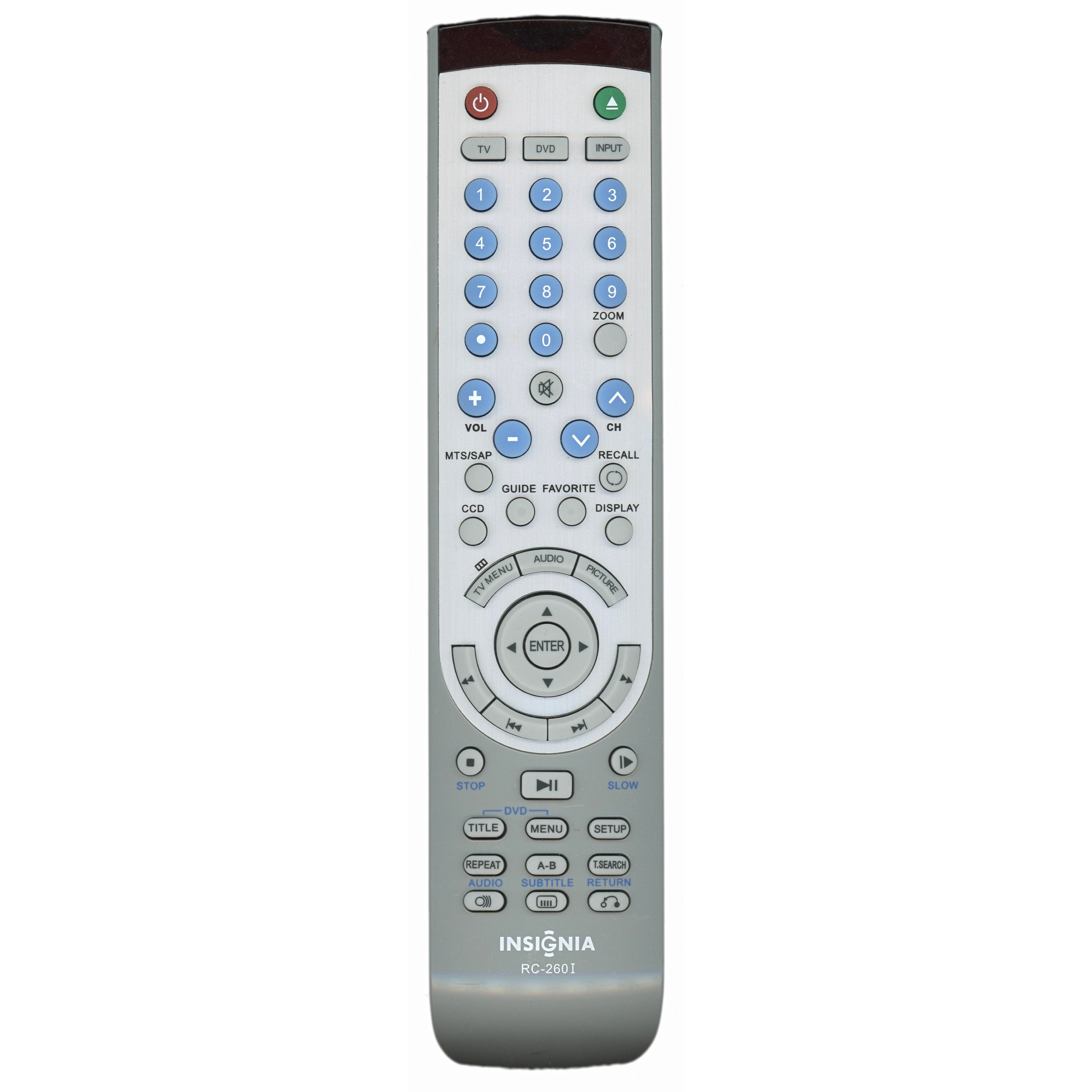 Insignia RC260I INSIGNIA TV/DVD Combo Remote Control - ES06195