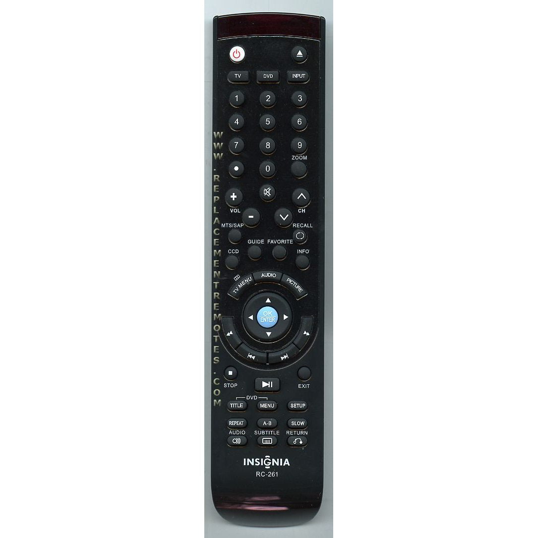 Insignia RC261 TV/DVD Combo Remote Control - ES06480