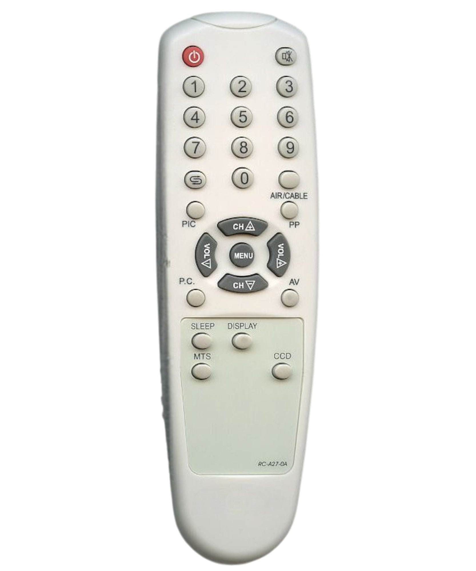 Insignia RCA270A TV Remote Control RC-A27-0A 6010A02701