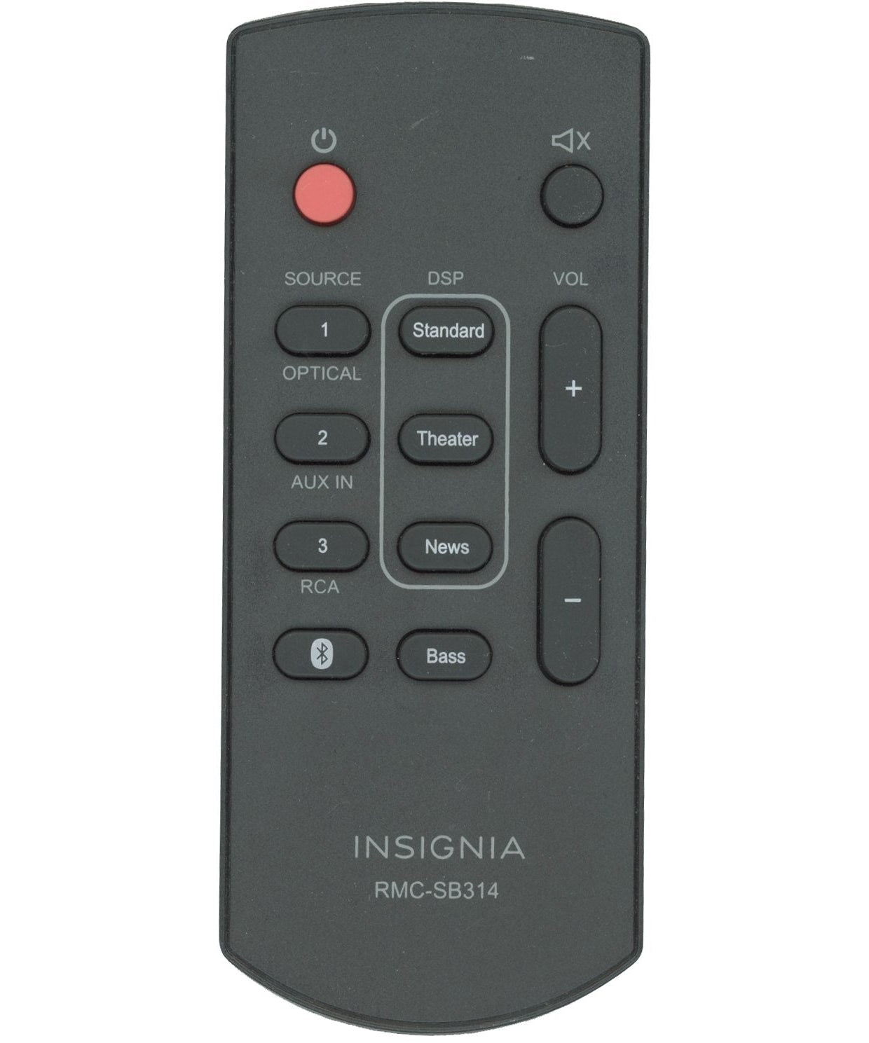 Insignia RMCSB314 Sound Bar Remote Control