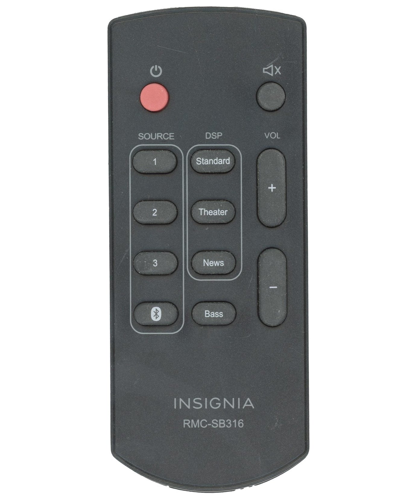 Insignia RMCSB316 Sound Bar Remote Control