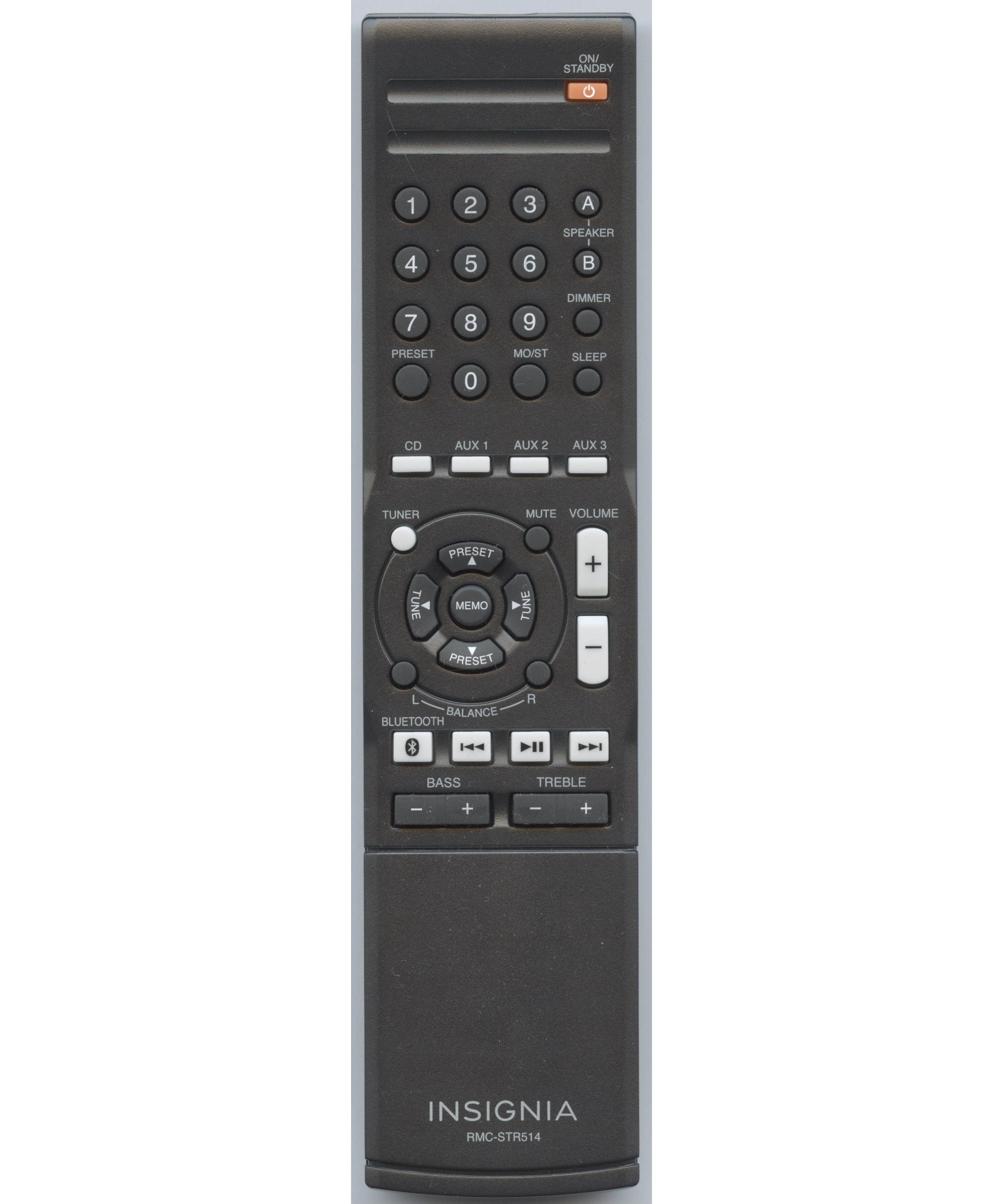 Insignia RMCSTR514 Stereo Receiver Remote Control - RMCSTR514