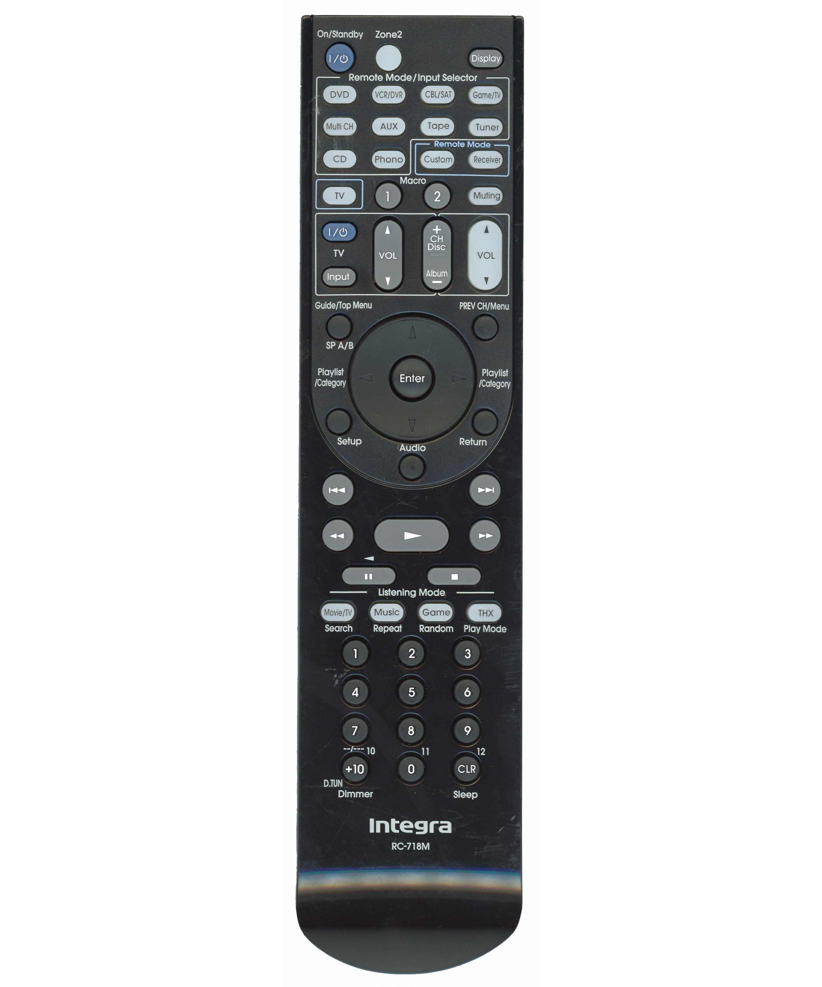 Integra RC718M Receiver Remote Control