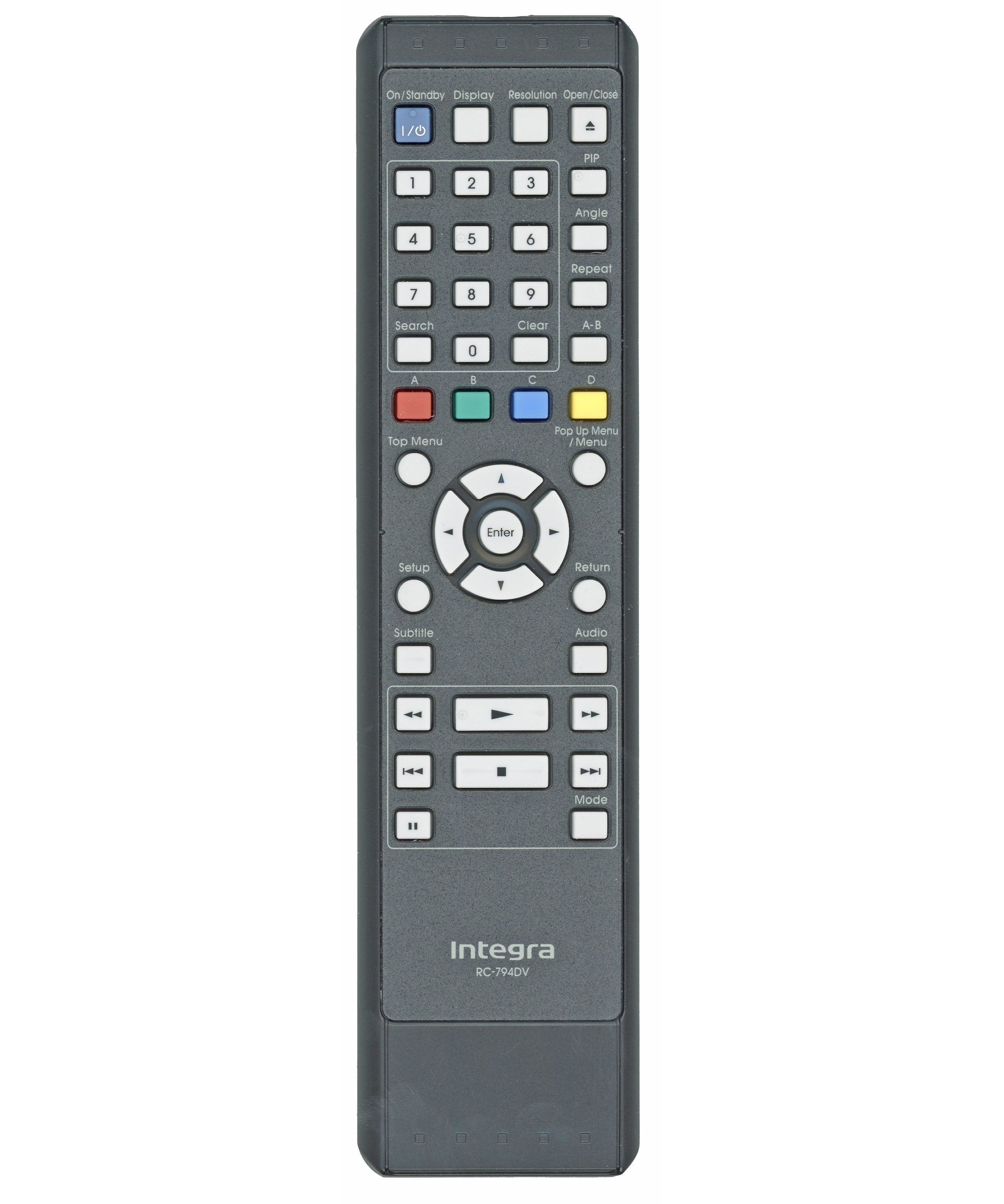 Integra RC794DV Blu-ray Remote Control