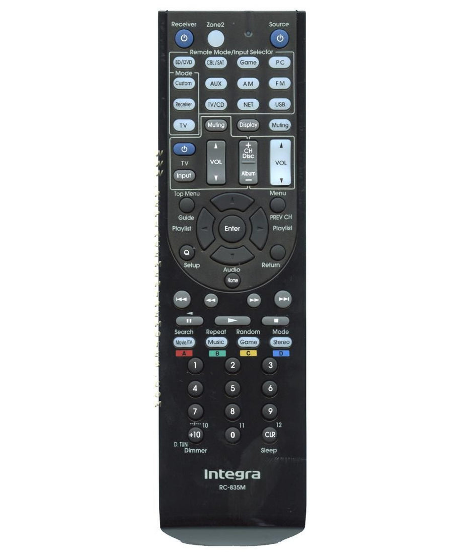 INTEGRA RC835M Receiver Remote Control - 24140835