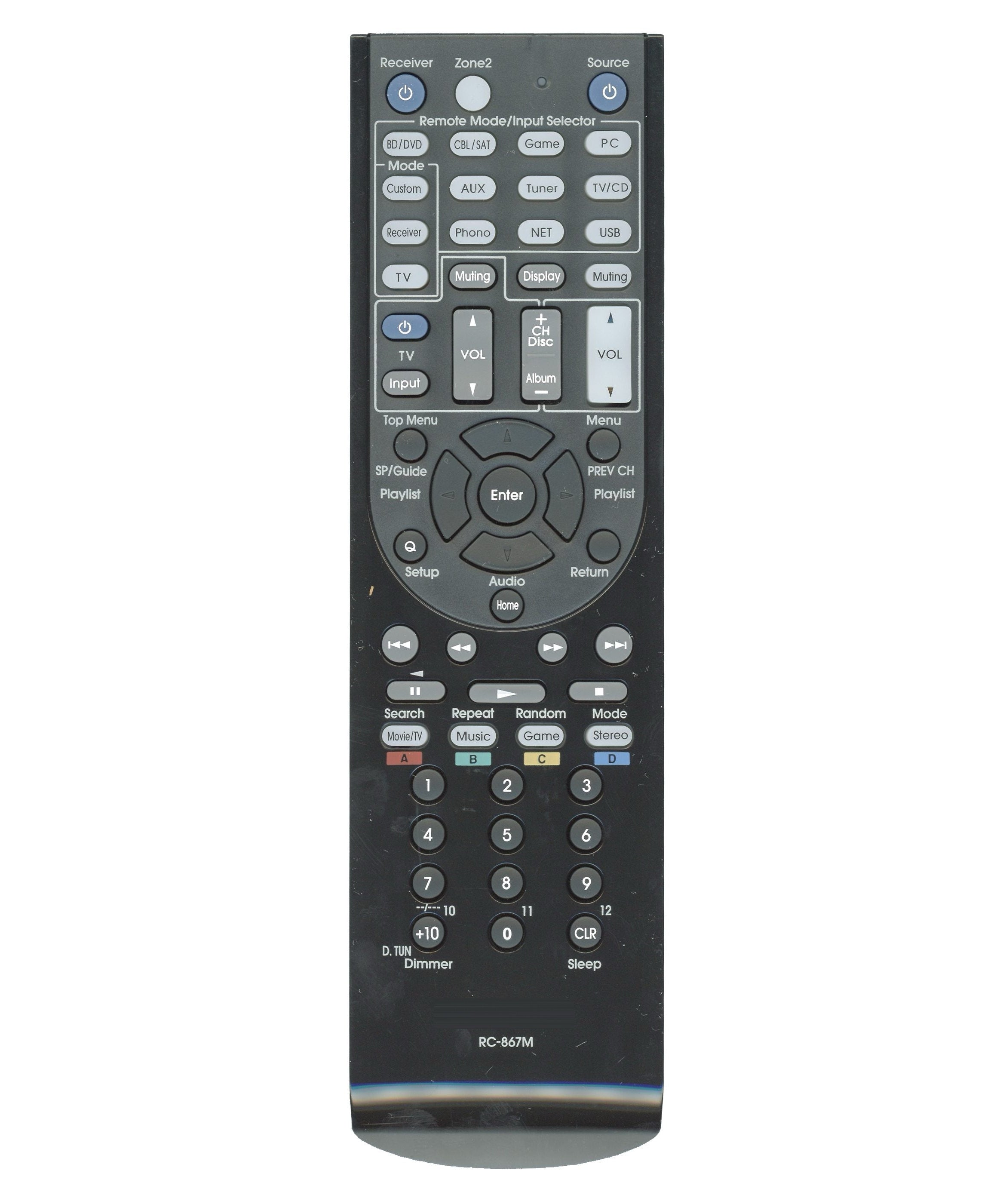 Integra RC867M A/V Receiver Remote Control - 24140867