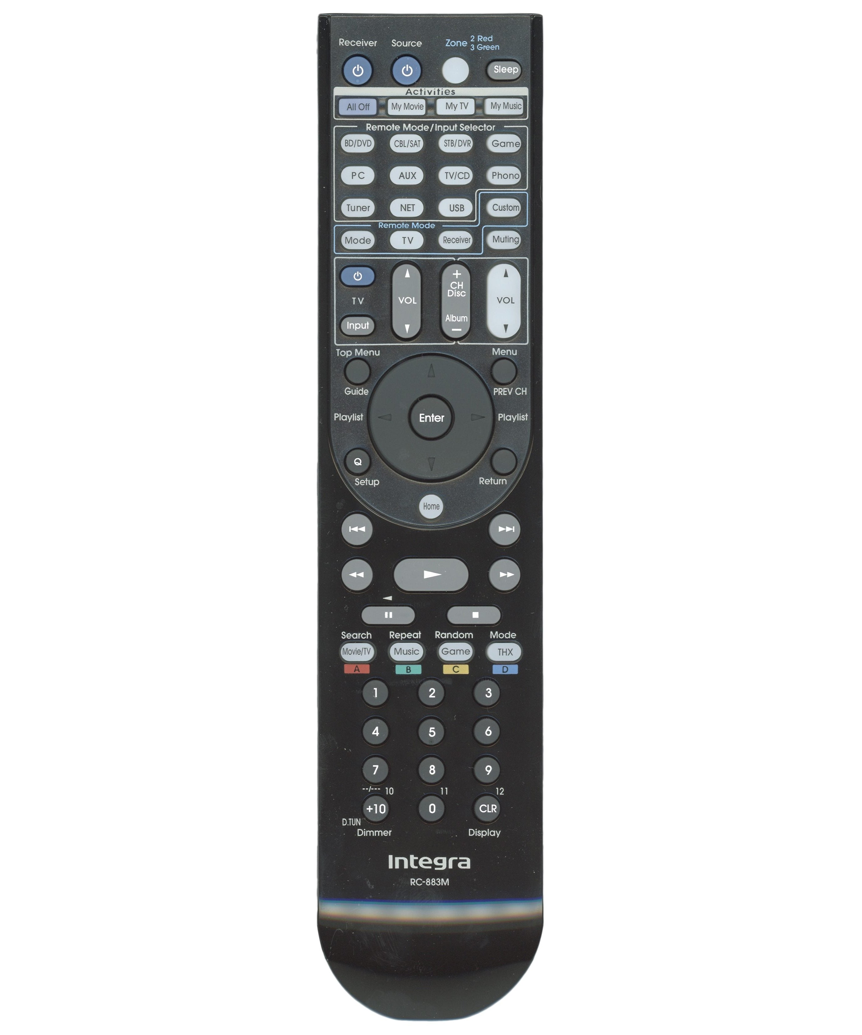 Integra RC883M Receiver Remote Control