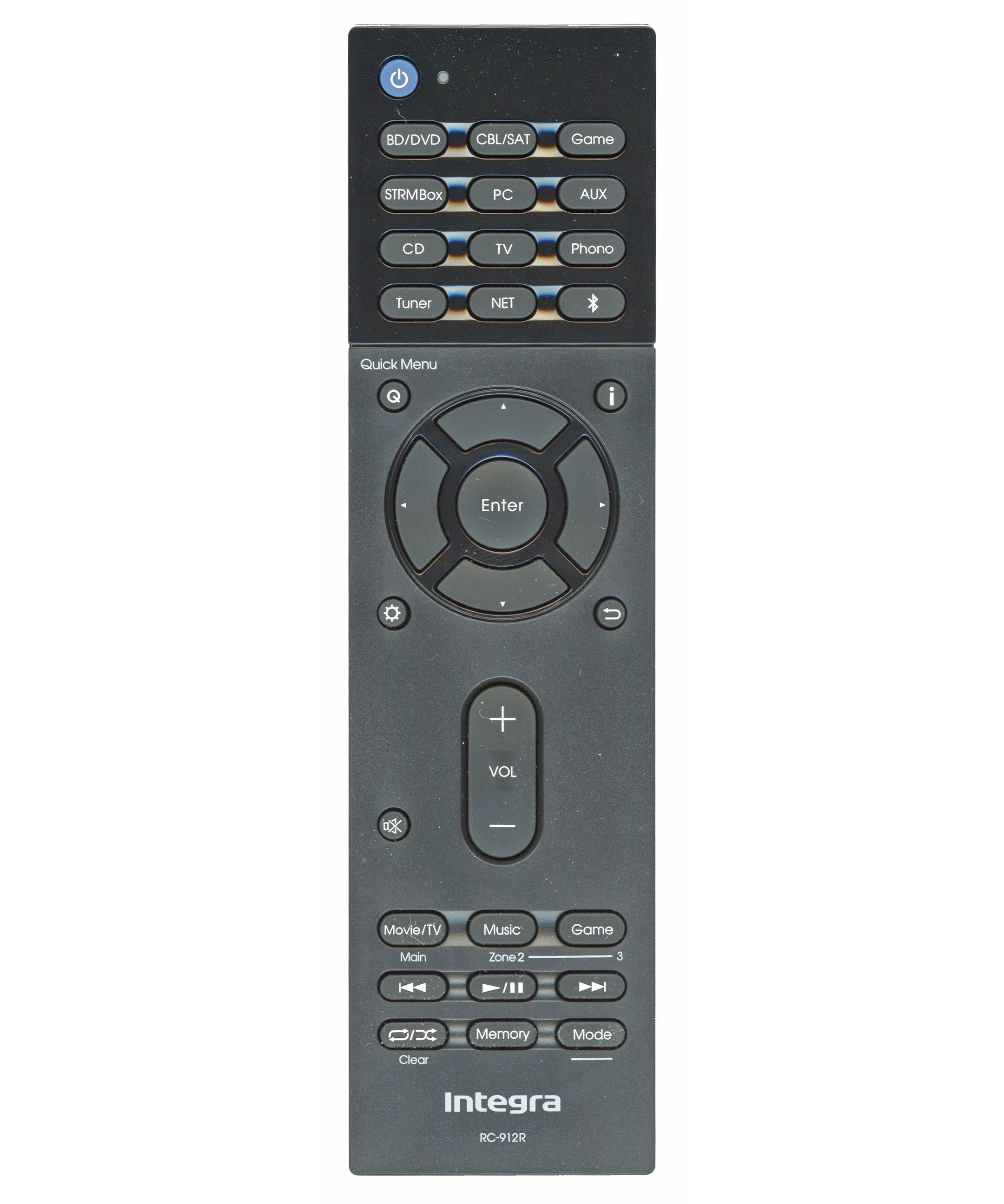 Integra RC912R Receiver Remote Control - 24140912 DRX 3.1, DRX31