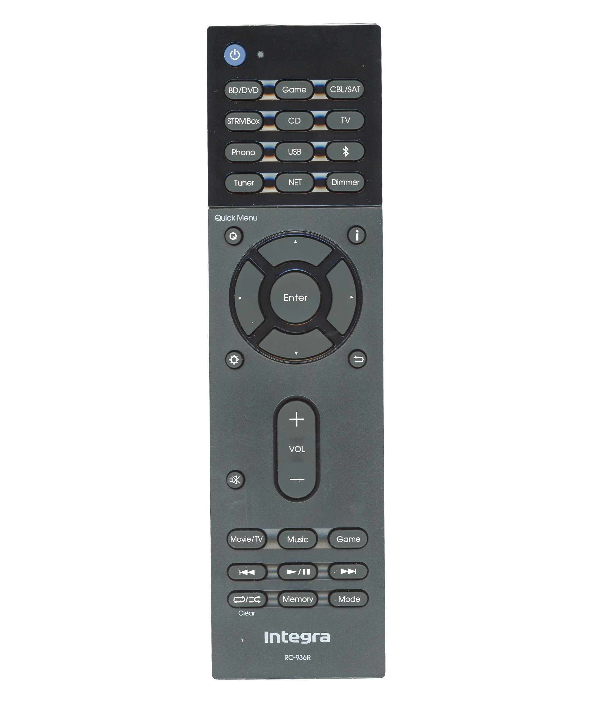 Integra RC936R A/V Receiver Remote Control – 24140936