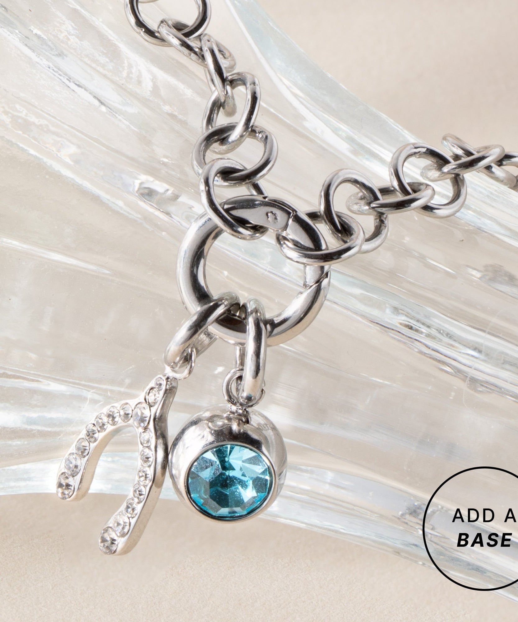 Pave Wishbone Interchangeable Charm
