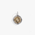 Interchangeable Two-Tone Compass Charm