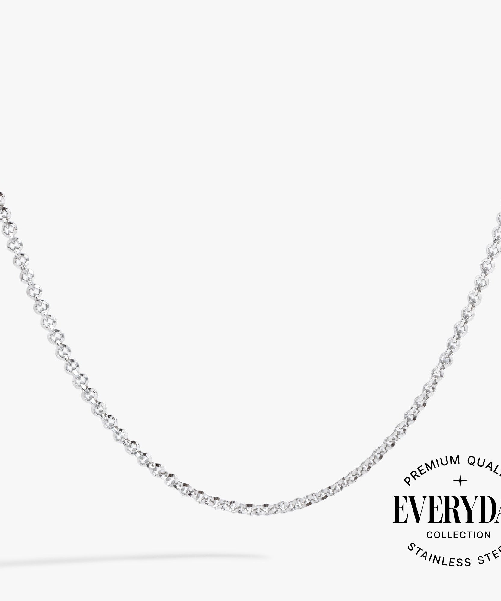Faceted Rolo Charm & Layering Necklace