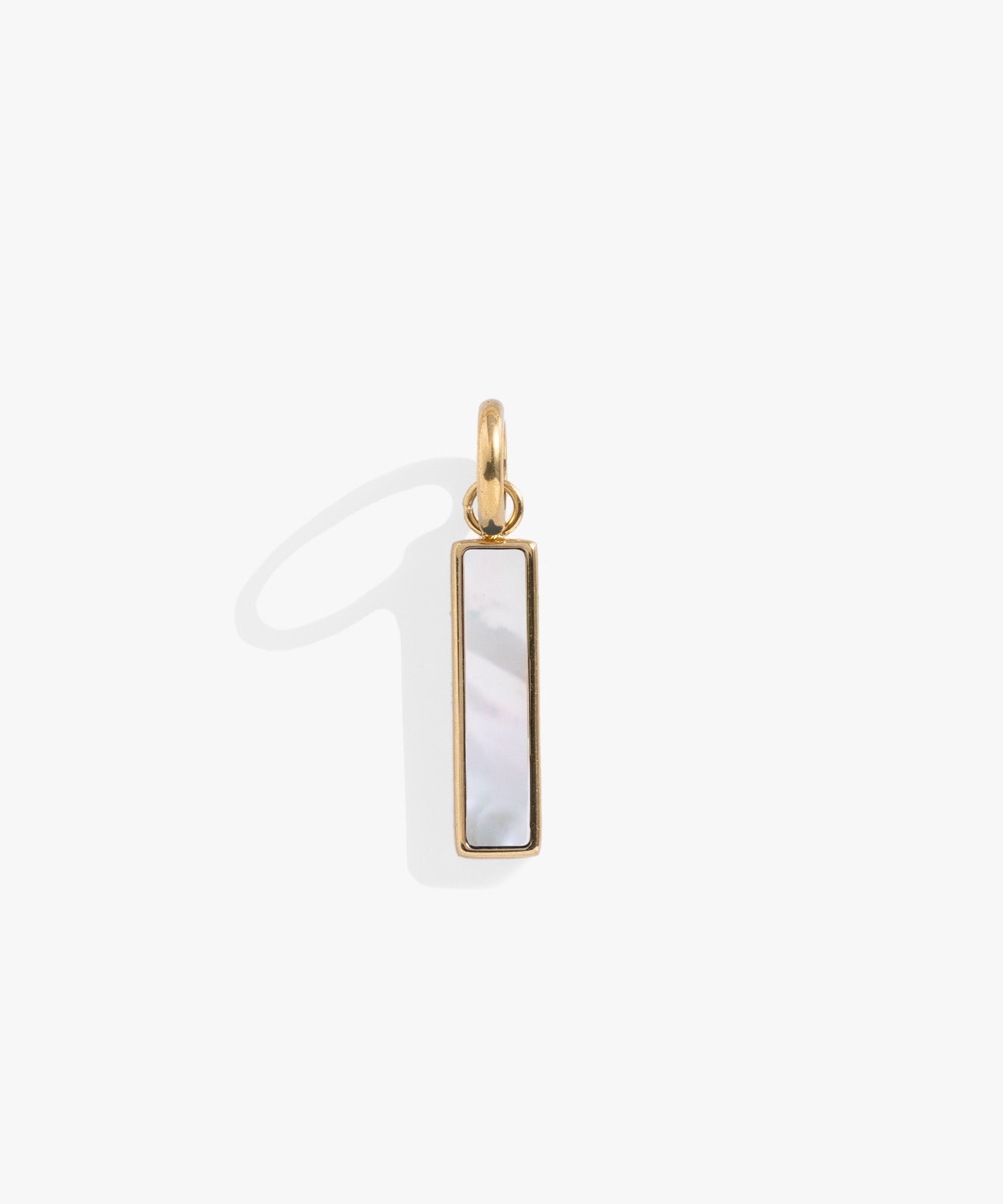 Mother of Pearl Gemstone Interchangeable Bar Charm