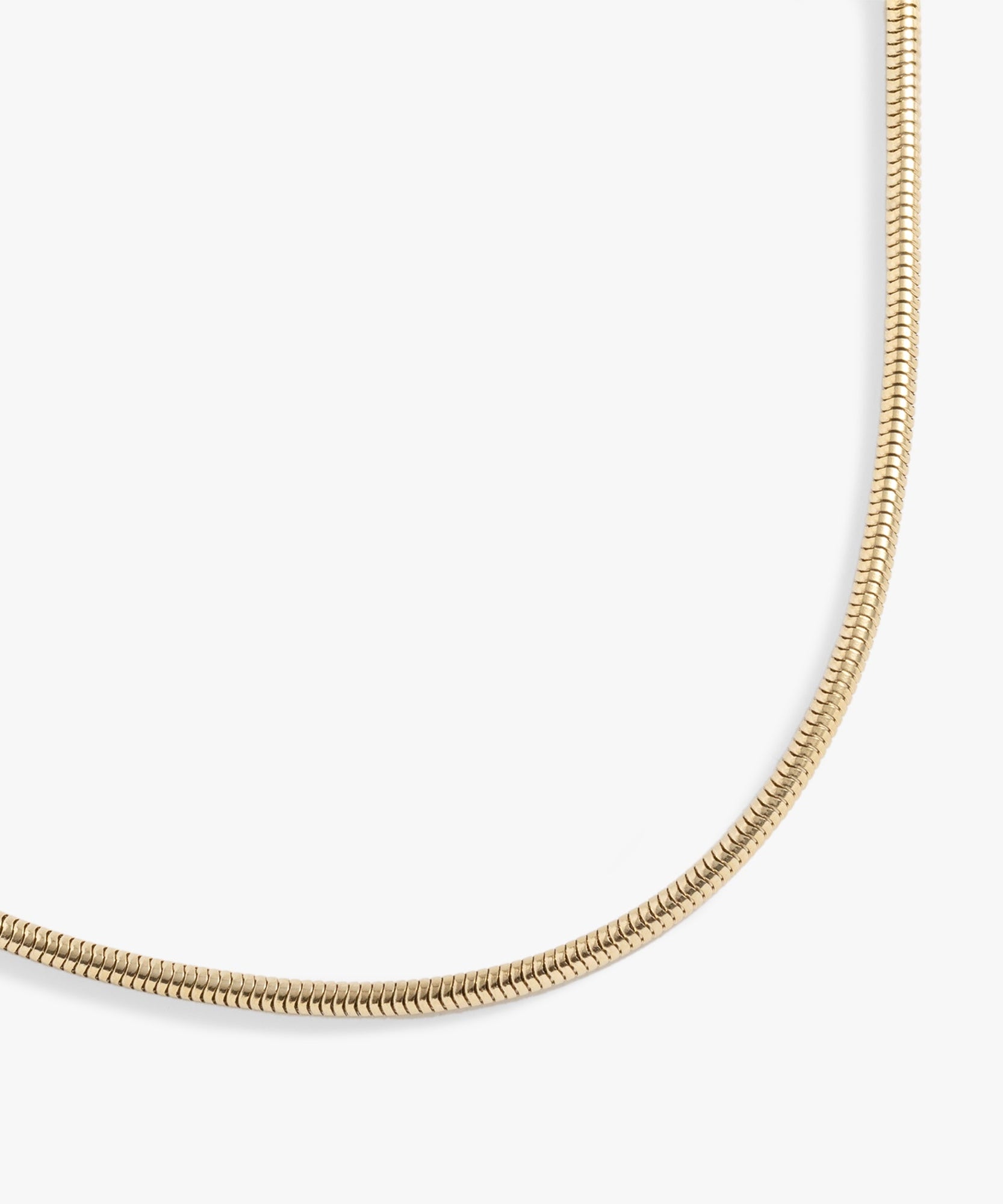 Round Herringbone Charm & Layering Necklace