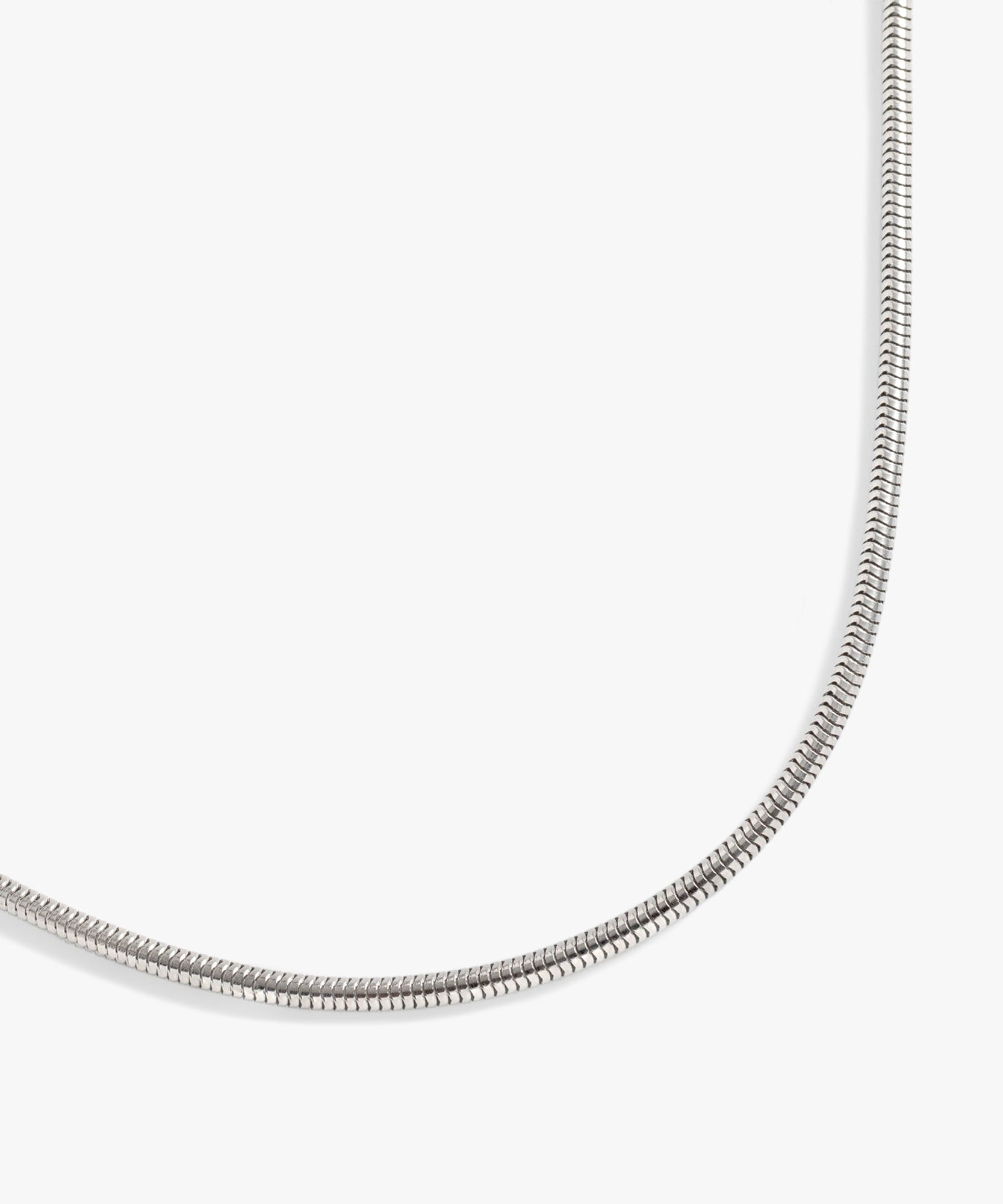 Round Herringbone Charm & Layering Necklace
