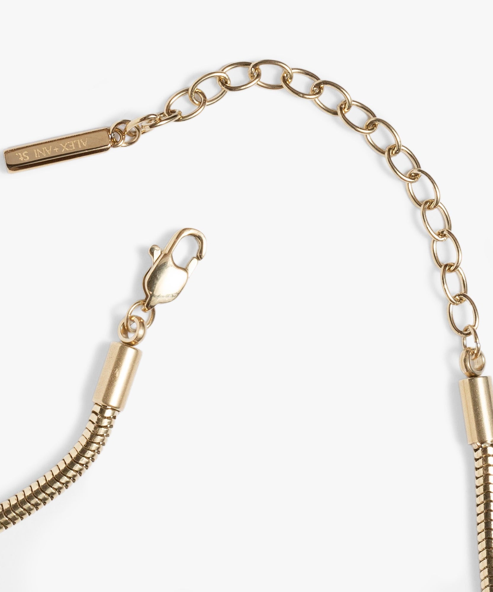 Round Herringbone Charm & Layering Necklace