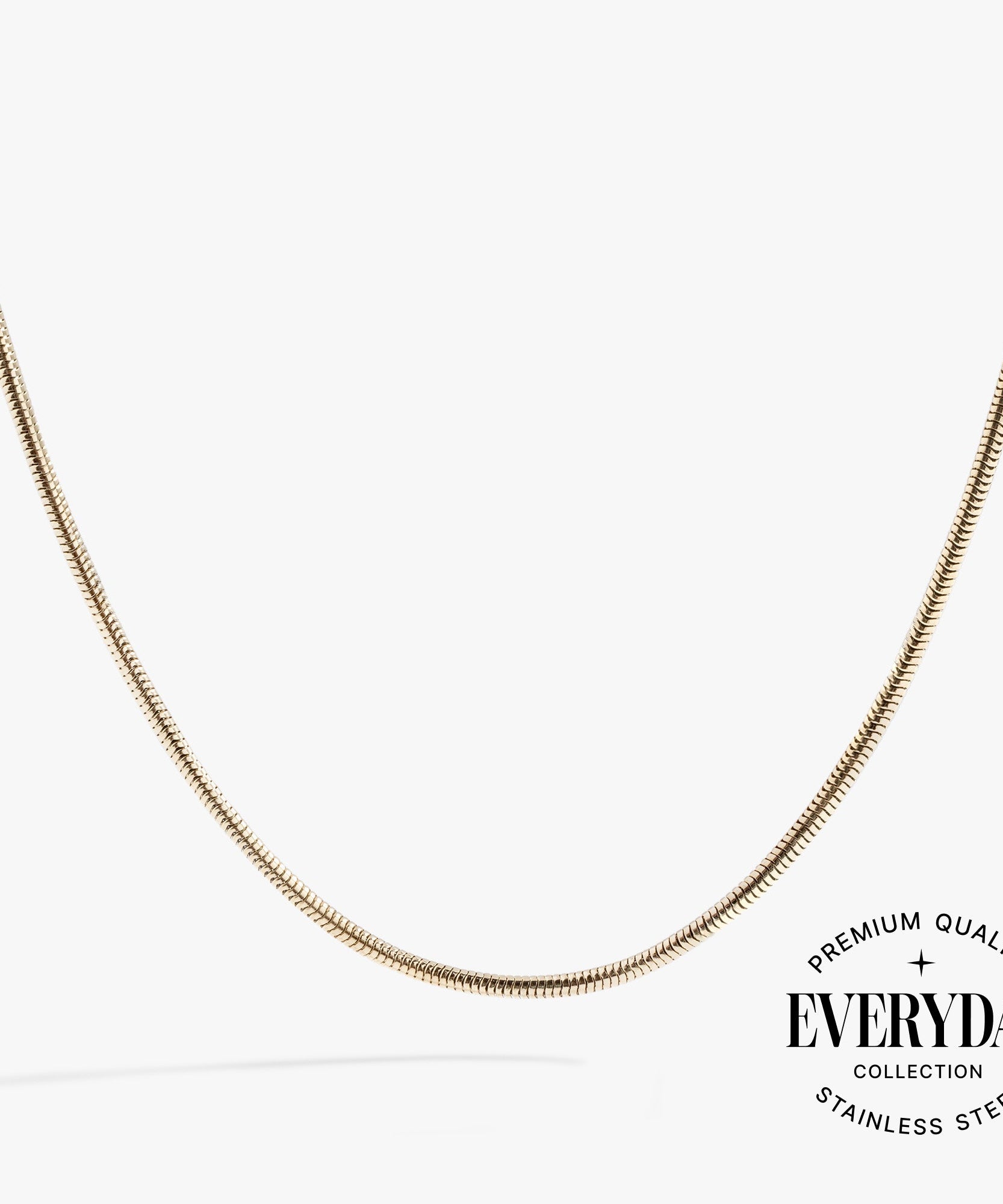 Round Herringbone Charm & Layering Necklace