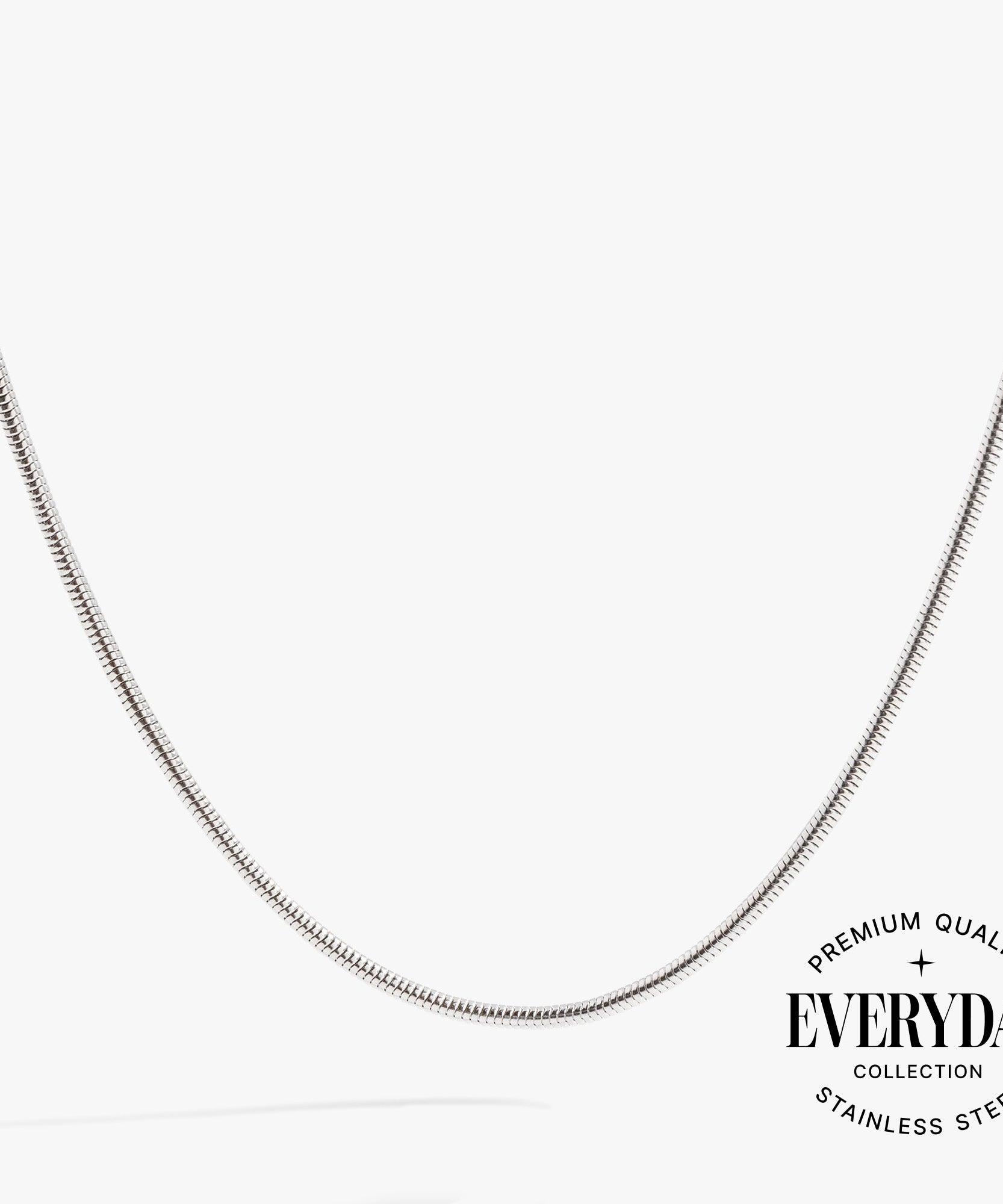Round Herringbone Charm & Layering Necklace