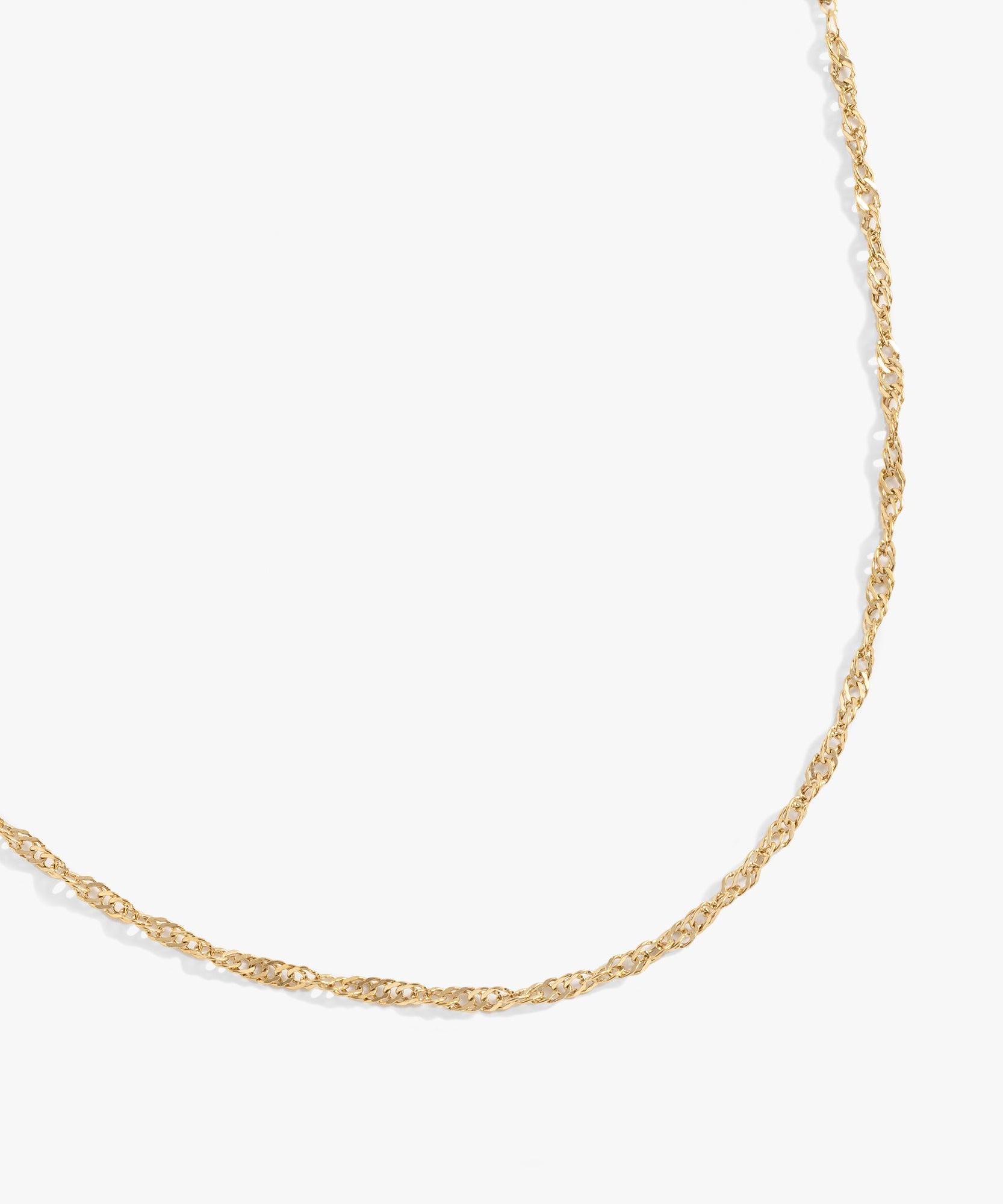 Singapore Chain Charm & Layering Necklace