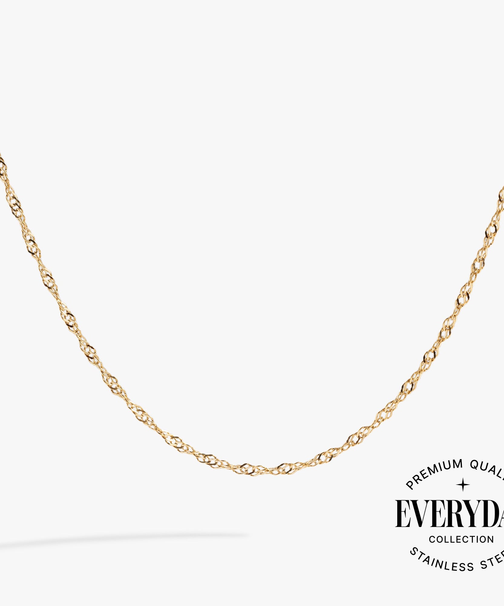 Singapore Chain Charm & Layering Necklace