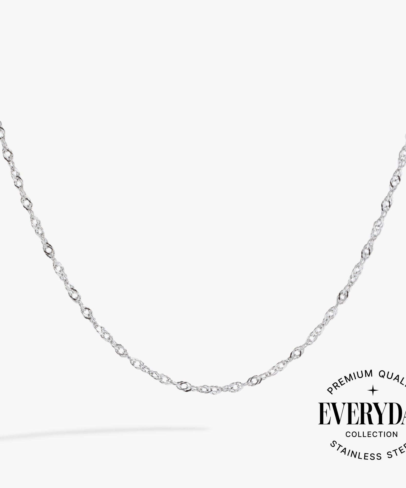 Singapore Chain Charm & Layering Necklace