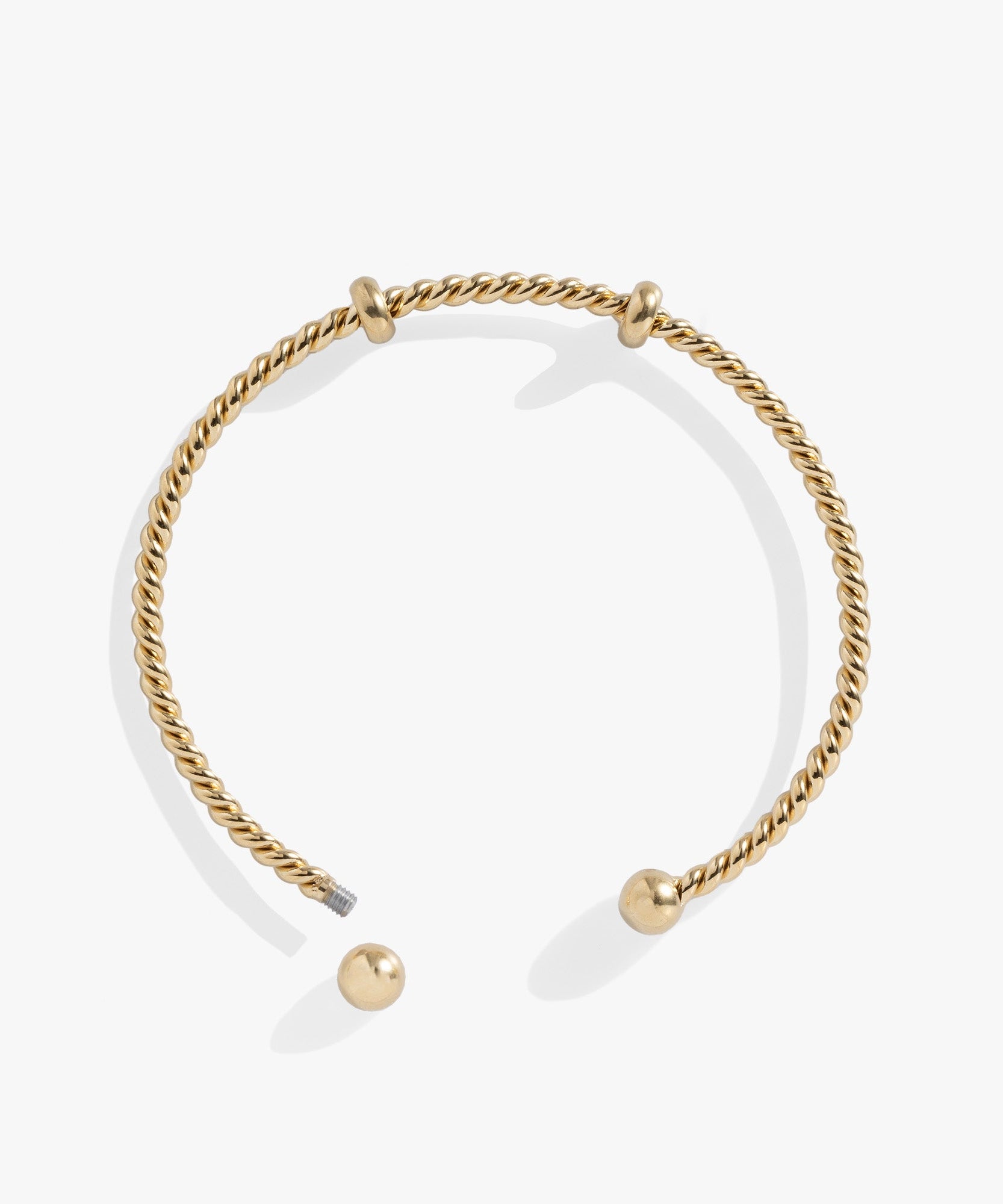 French Rope Charm Bracelet Cuff