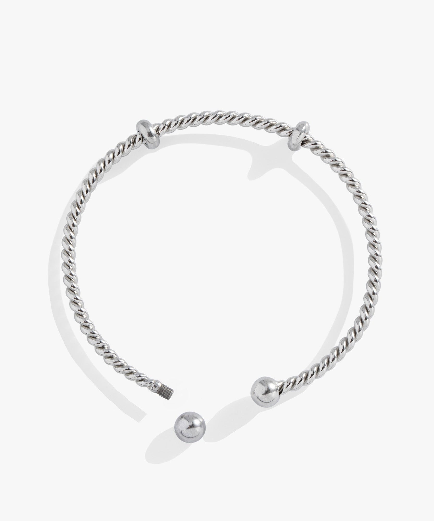 French Rope Charm Bracelet Cuff