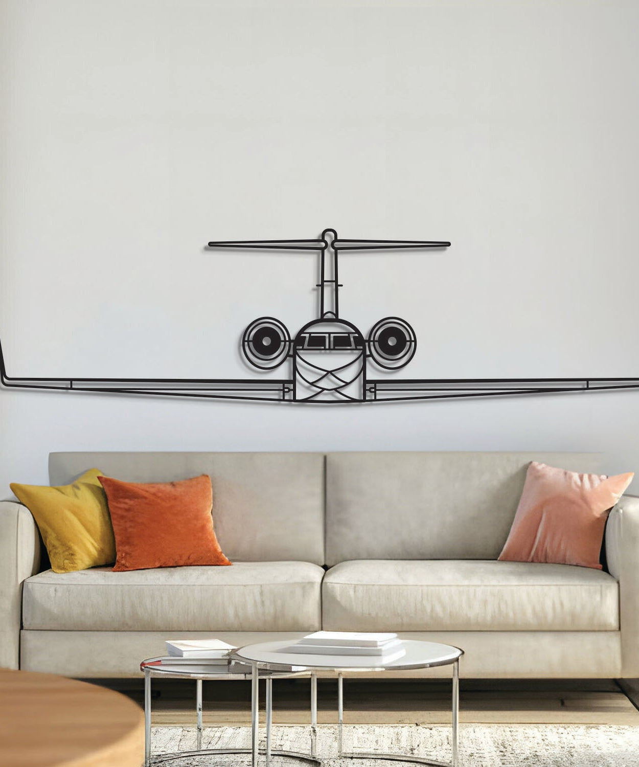 Flugzeug-Wandbild aus Metall – IV Front – NCP0429