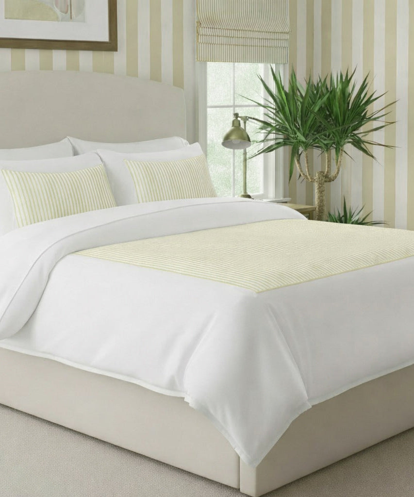 Classic Applique Ticking Stripe Cotton Duvet Cover Set