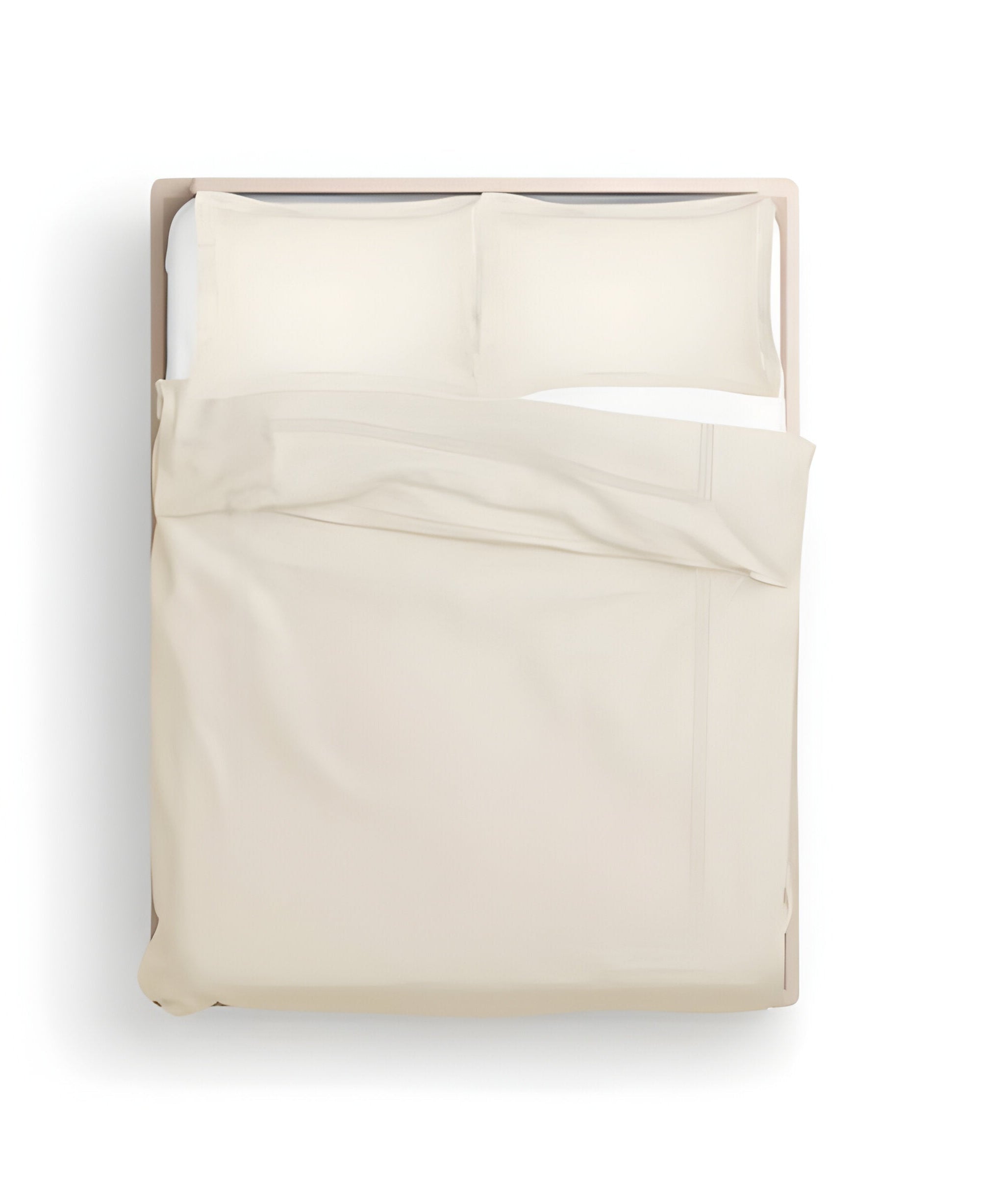 400TC Cotton Luxurious Triple Embroidery Sateen Solid Duvet Cover Set
