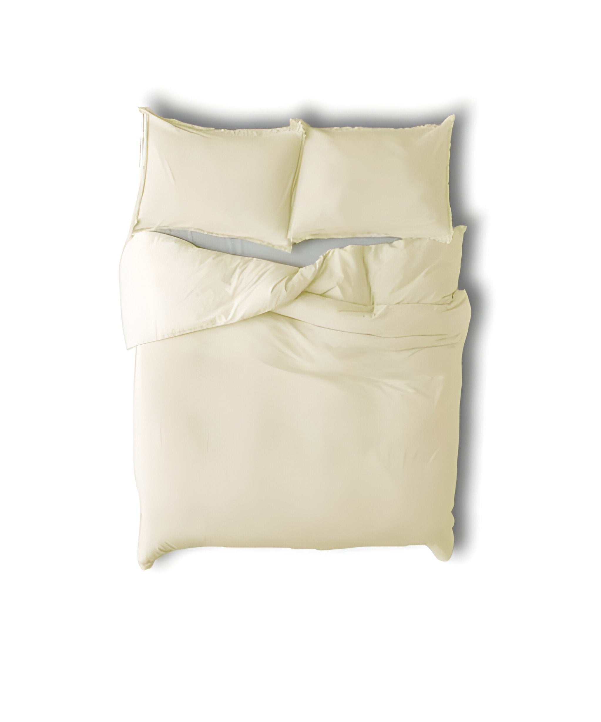400TC Cotton Sateen Solid Fringe Duvet Cover Set