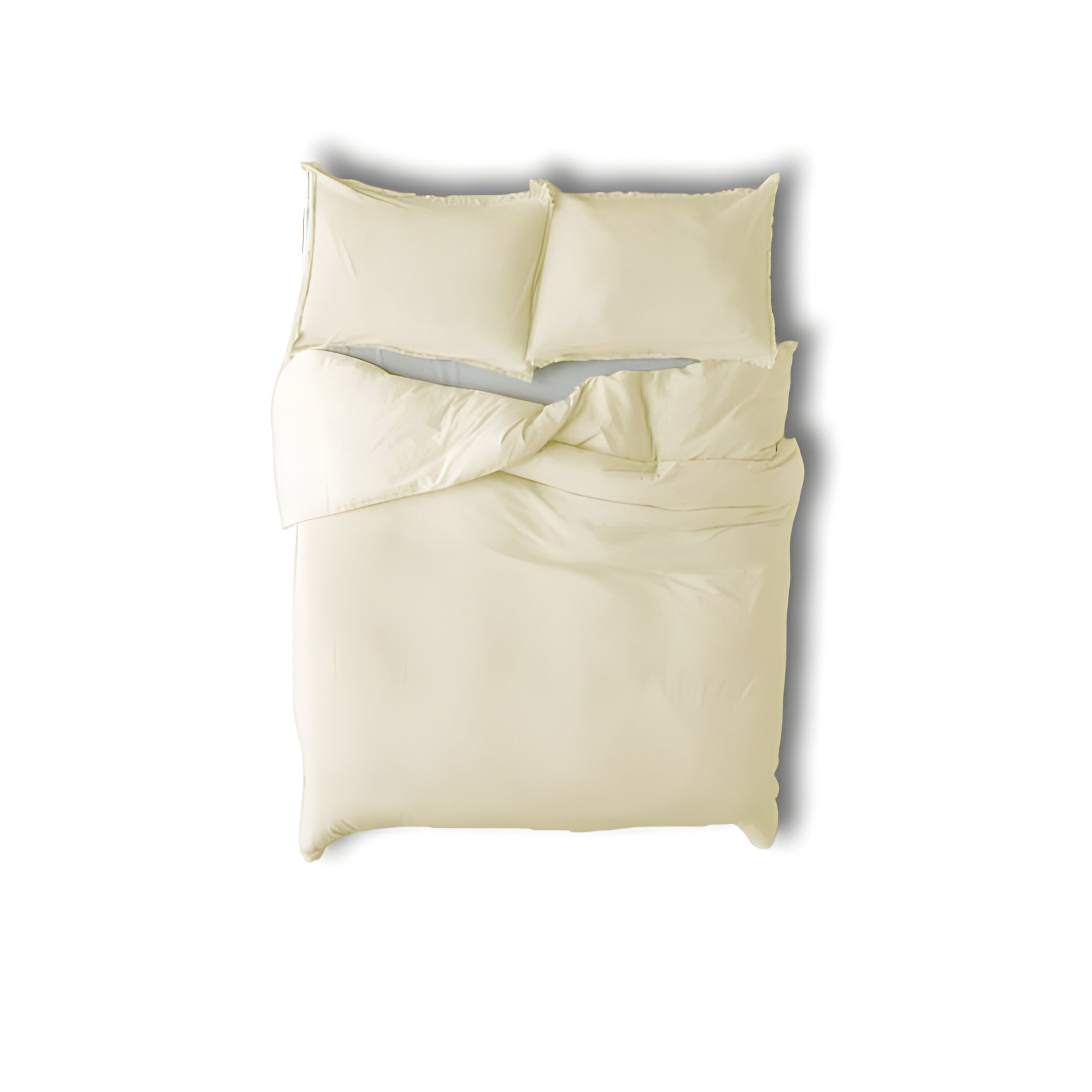 400TC Cotton Sateen Solid Fringe Duvet Cover Set