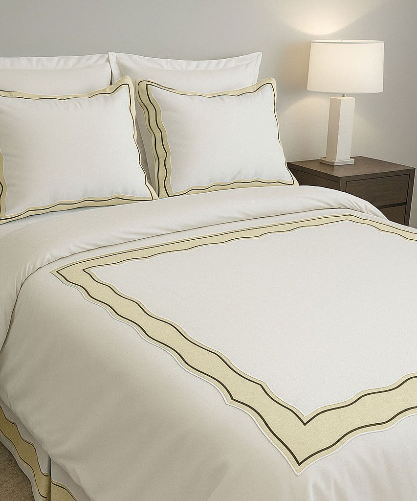 Sagrisa Applique Embroidery Cotton Duvet Cover Set