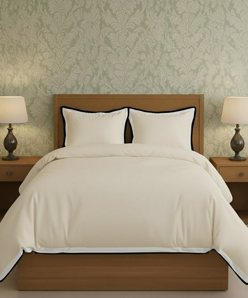 Black & White Border Frame Duvet Cover Set