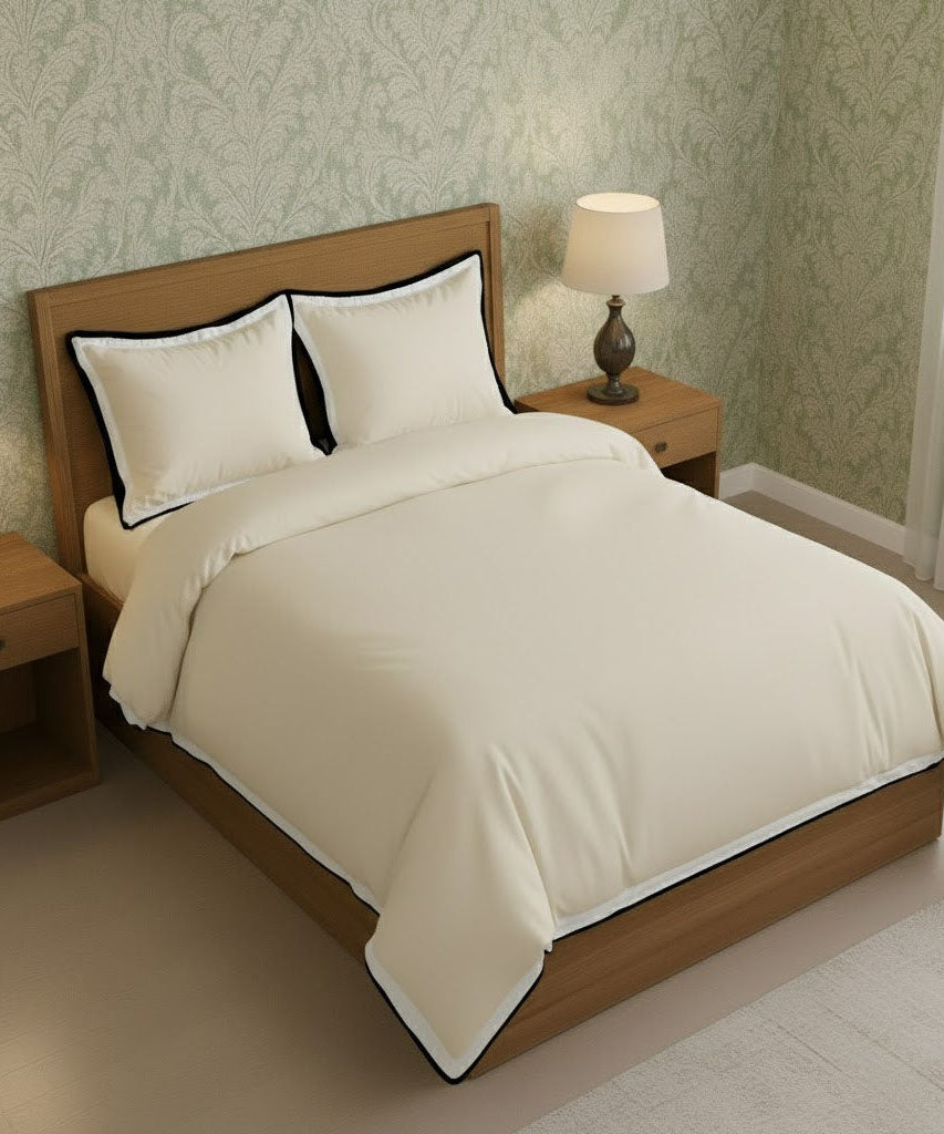 Black & White Border Frame Duvet Cover Set