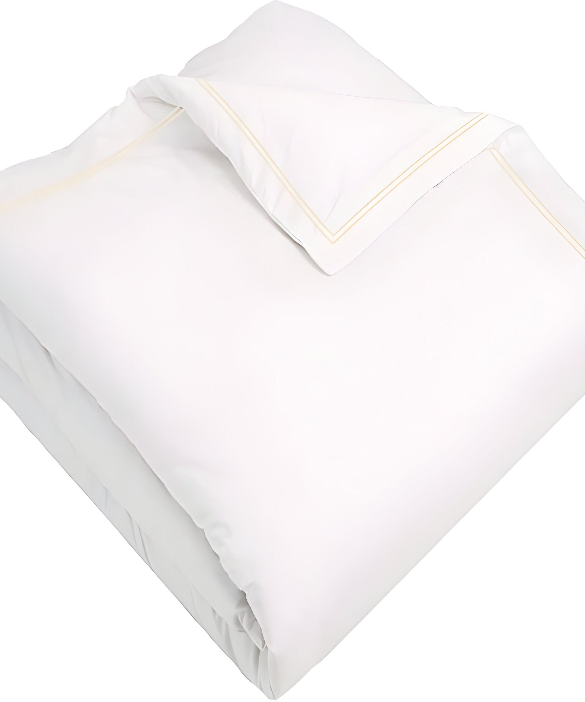 400TC Cotton Double Edge Embroidery Sateen Solid Duvet Cover Set